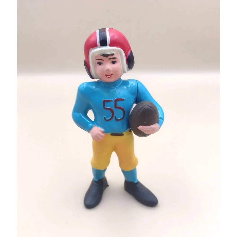 Vintage 1960s Weston Plastic Football Player Figure 5